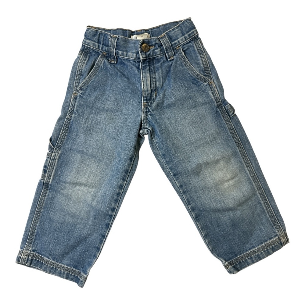 Old Navy Blue Carpenter Wide-Leg Jeans